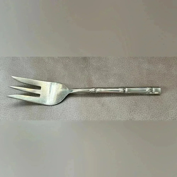 Vintage Brass Detailed Salad Fork - Picture 1 of 5